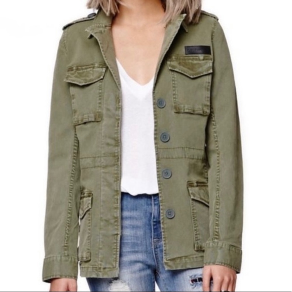 Gypsy Warrior Green Military Jacket Sz L